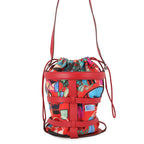 Hermes Handbag Musardine Rouge Casac Multicolor Silver Epsom Silk