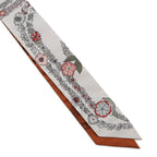 Hermes Twilly Brides de Gala en Fleurs & Eyeliner Silk Scarf — view 4