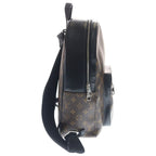 Louis Vuitton Josh Monogram Macassar Leather Backpack Silver Brown Black — view 3