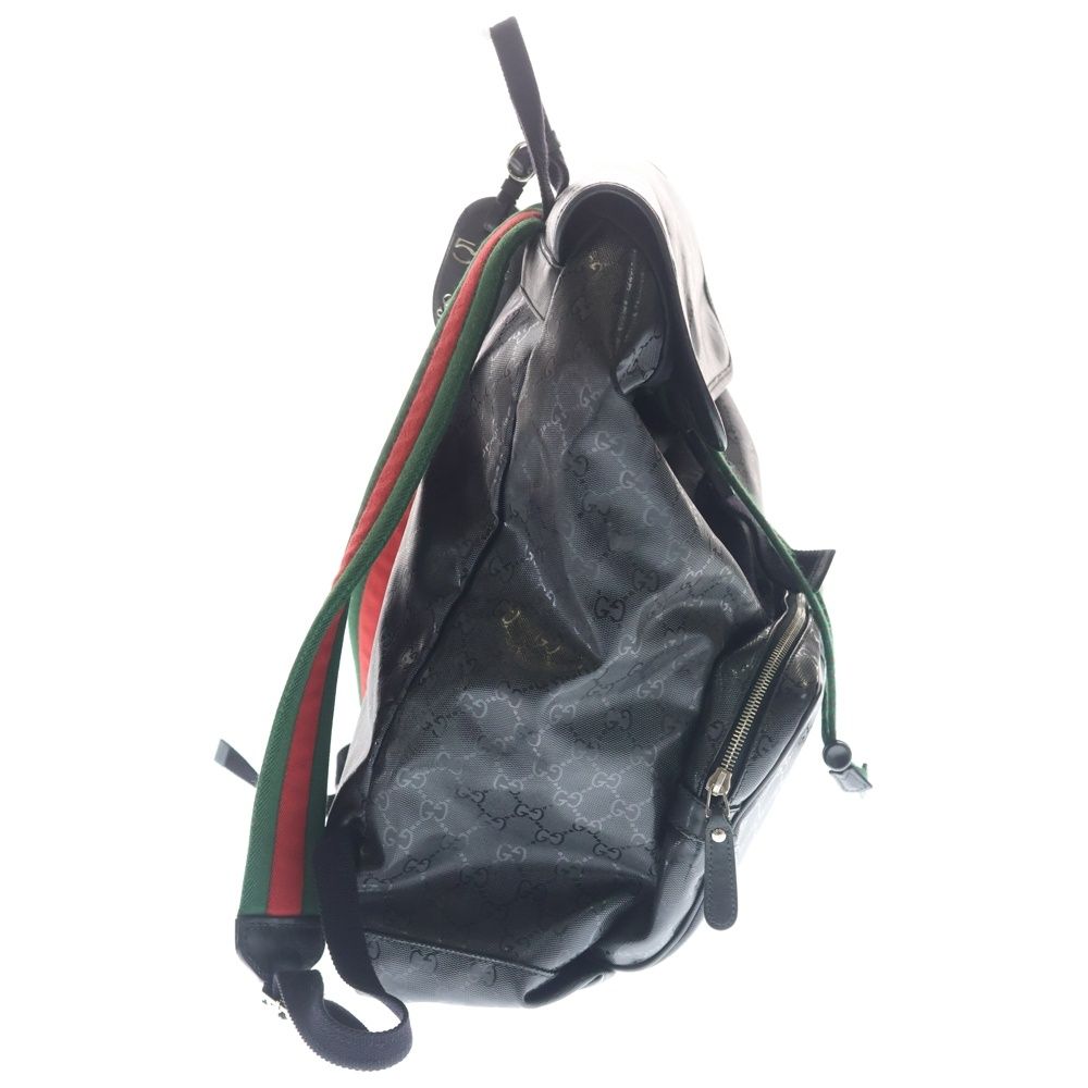 Gucci GG Supreme Allover Pattern Backpack Black — view 3