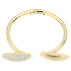 Fendi Fi Ro Ring Rhinestone Gold — view 5