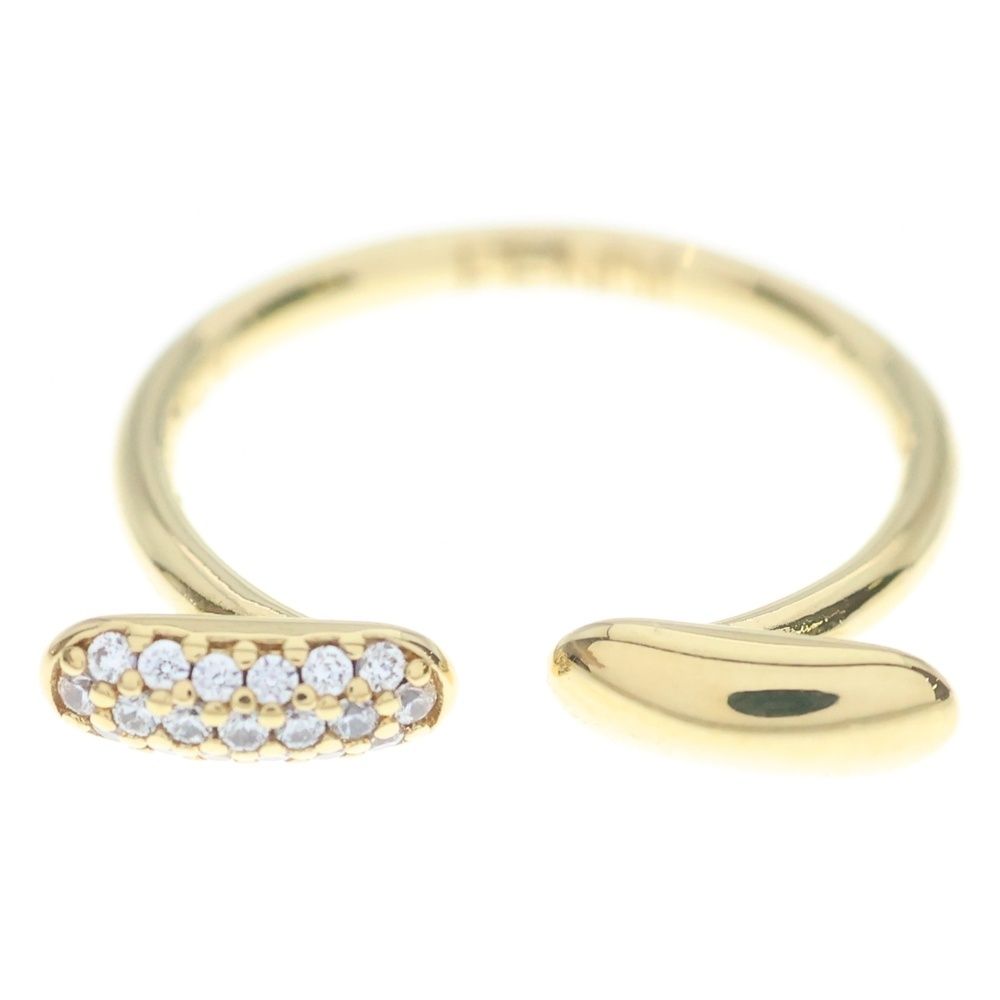 Fendi Fi Ro Ring Rhinestone Gold — view 4