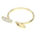 Fendi Fi Ro Ring Rhinestone Gold