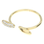 Fendi Fi Ro Ring Rhinestone Gold