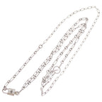 Hermes Alpha Kelly Long Necklace Silver — view 2