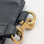 Gucci Interlocking GG Sherry Line Leather Black Clutch — view 4
