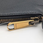 Gucci Interlocking GG Sherry Line Leather Black Clutch — view 5