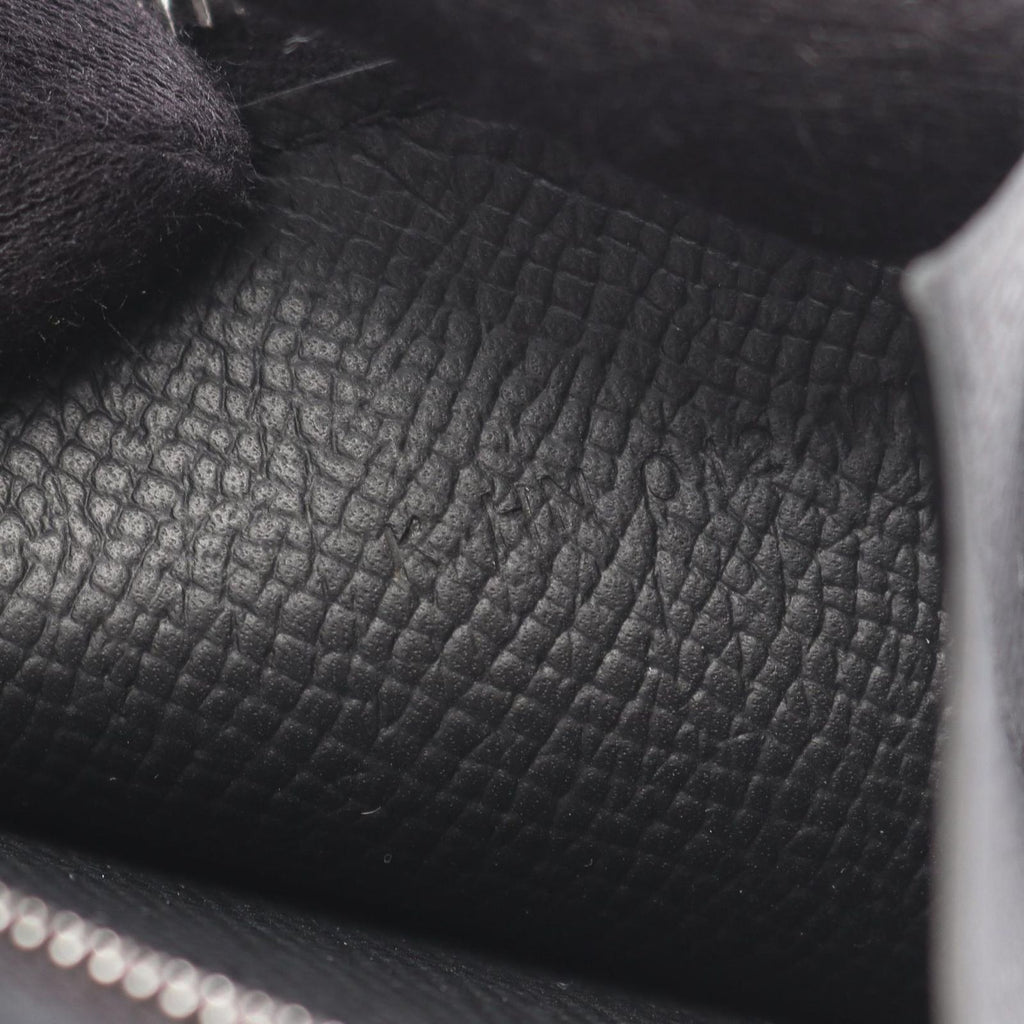 Hermes Bifold Wallet Bearn Compact Black Leather — view 6