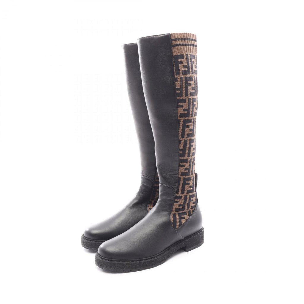 Fendi Boots Zucca Long Leather