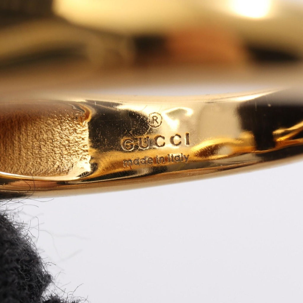 Gucci Ring Logo Rhinestone Gold