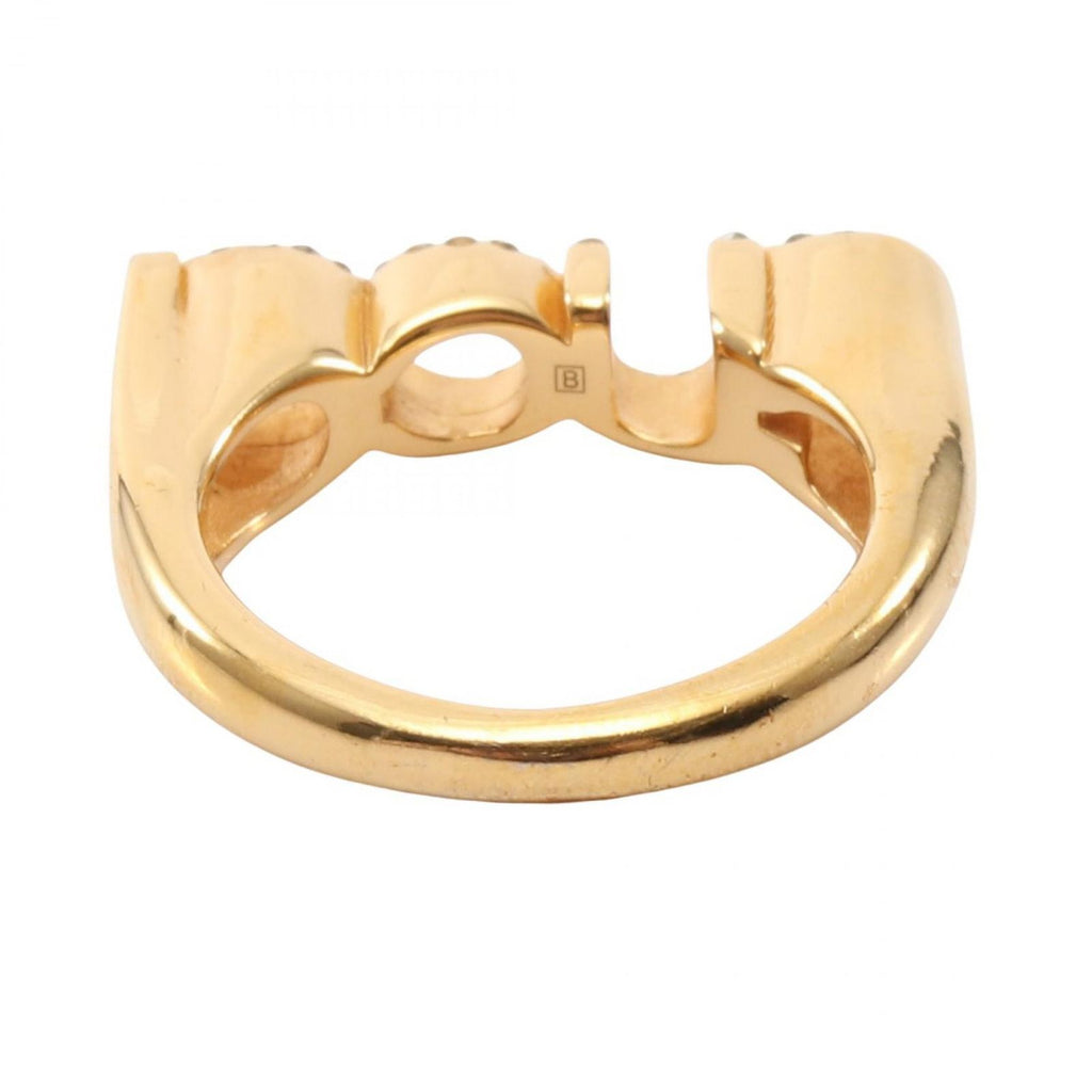 Gucci Ring Logo Rhinestone Gold
