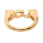 Gucci Ring Logo Rhinestone Gold
