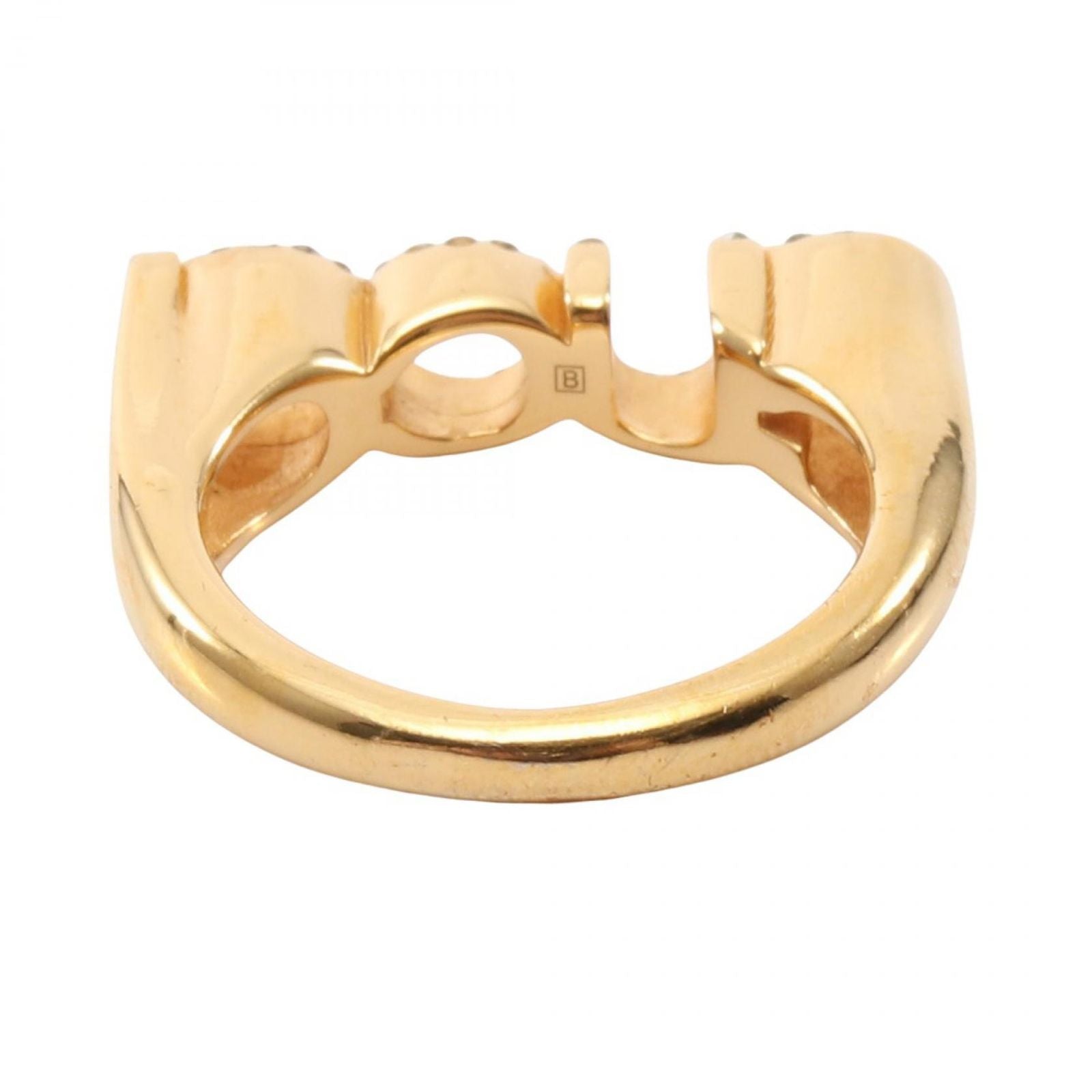 Gucci Ring Logo Rhinestone Gold