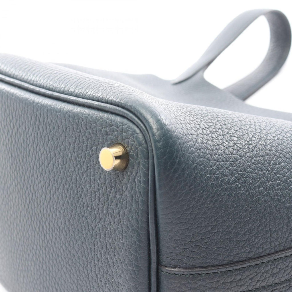 Hermes Handbag Picotin Lock PM Veil Cipre Leather Cipress — view 6