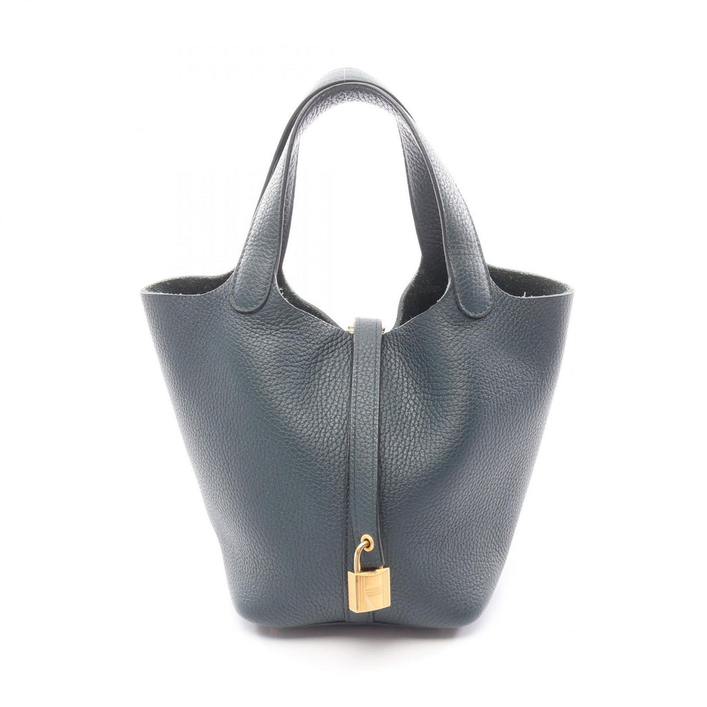 Hermes Handbag Picotin Lock PM Veil Cipre Leather Cipress