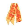 Hermes Scarf Twill Rayons Ribbon Orange Silk