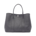 Hermes Tote Garden Party PM Black Leather Calfskin