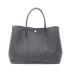 Hermes Tote Garden Party PM Black Leather Calfskin