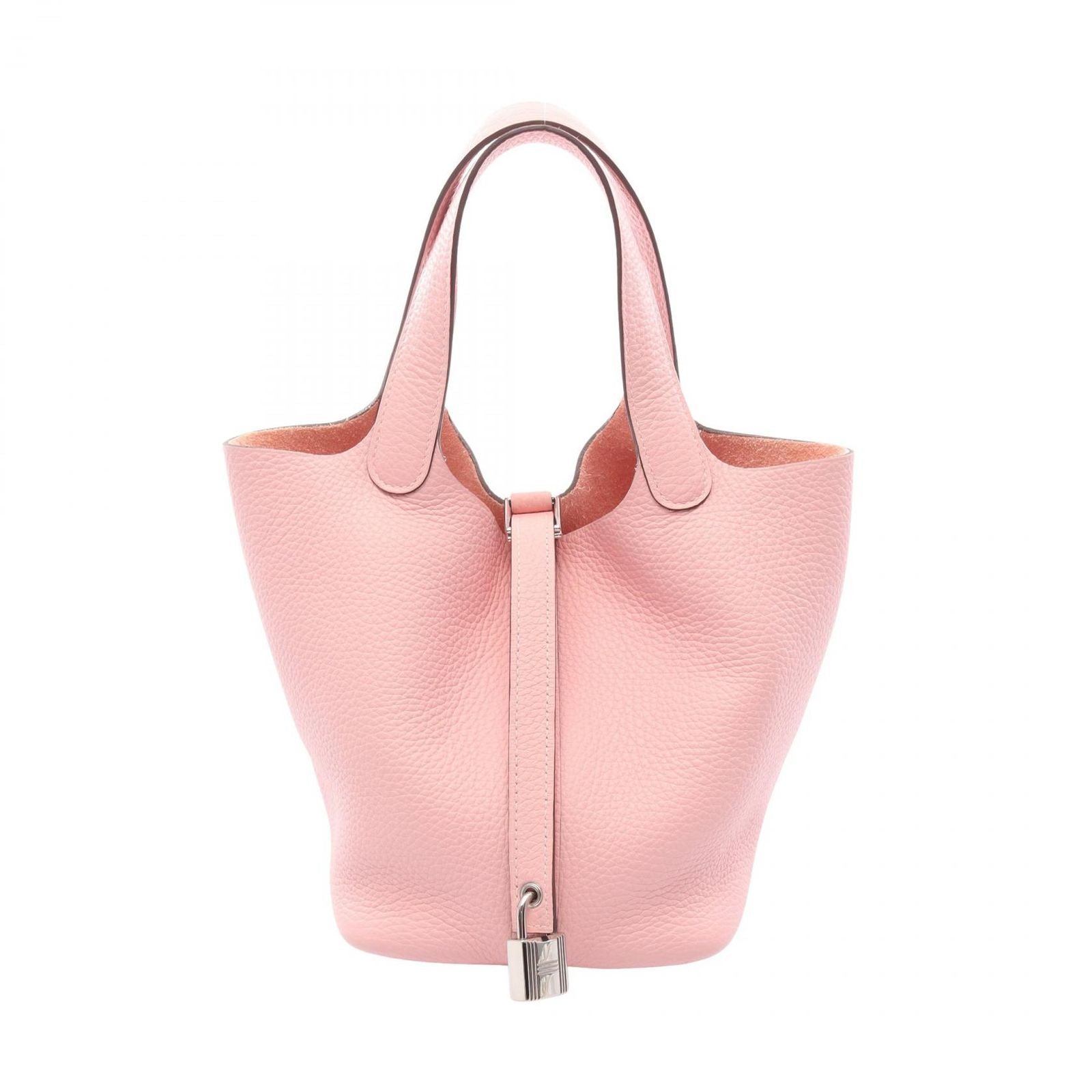 Hermes Handbag Picotin Lock PM Rose Sakura Leather