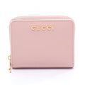 Gucci Bifold Wallet Script Mini Light Pink Leather