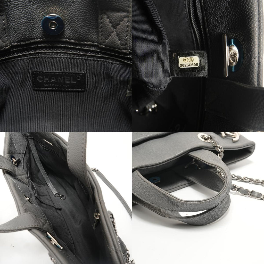 Chanel Shoulder Bag Caviar Quilted CC Logo — view 9