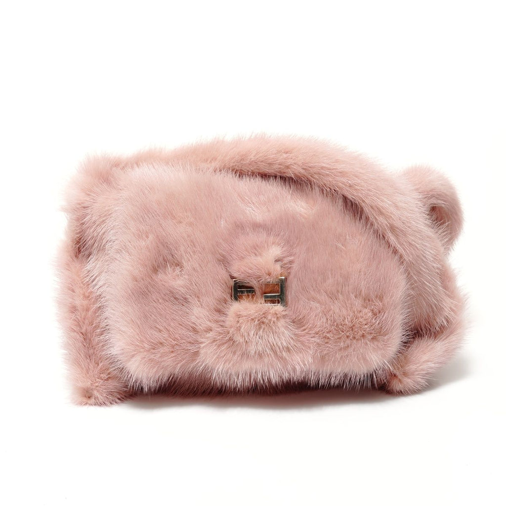 Fendi Shoulder Bag Rabbit Fur