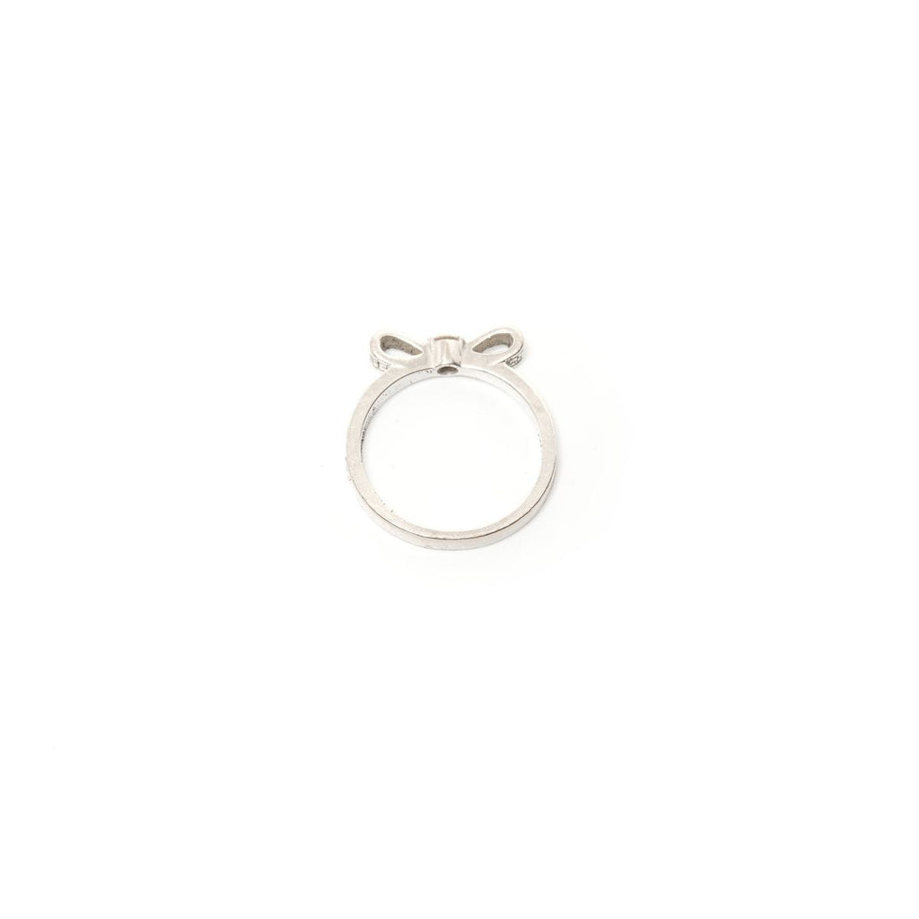 Chanel Ring Ribbon Silver