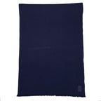 Hermes Shawl Logo Scarf Cashmere Navy — view 3