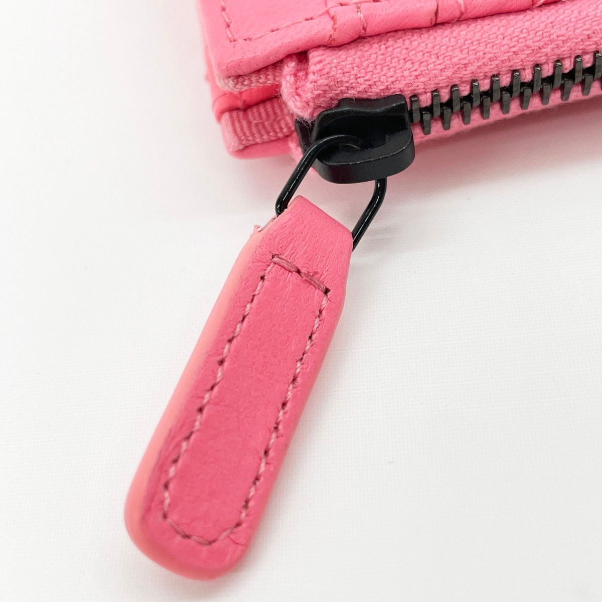 Chanel Wallet Quilted Fragment Coin Case Shocking Pink Black — view 5