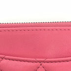 Chanel Wallet Quilted Fragment Coin Case Shocking Pink Black — view 8