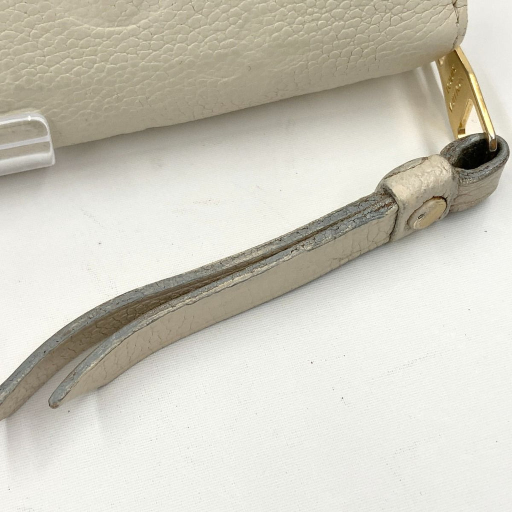 Louis Vuitton Monogram Empreinte Zippy Wallet Zipper White — view 3
