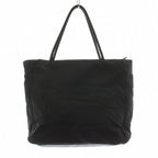 Prada Tote Nylon Triangle Logo Black KU — view 3