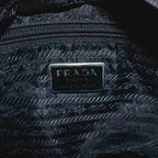 Prada Tote Nylon Triangle Logo Black KU — view 6