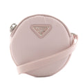Prada Triangle Logo Shoulder Bag Nylon Pink