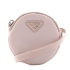 Prada Triangle Logo Shoulder Bag Nylon Pink