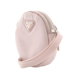 Prada Triangle Logo Shoulder Bag Nylon Pink — view 4