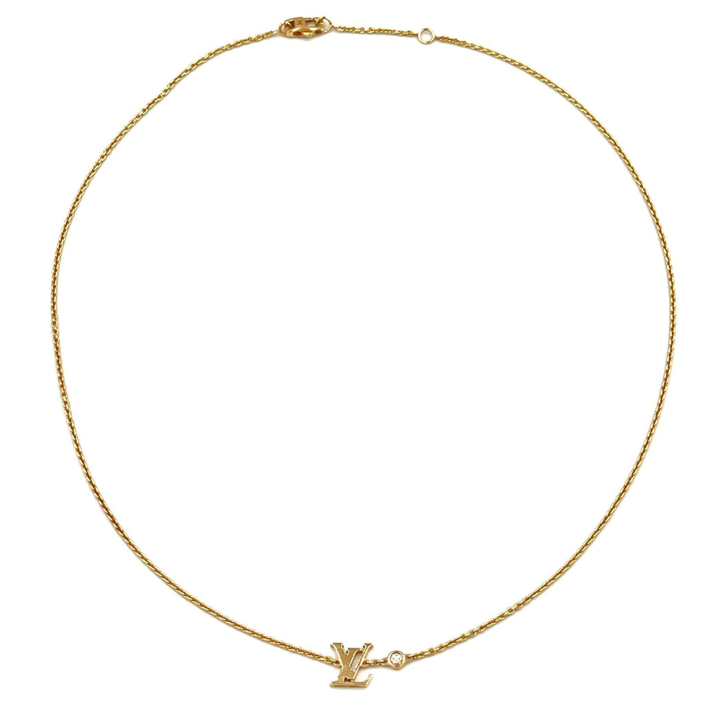 Louis Vuitton Pendentif Idyll Blossom LV Diamond Clear Pink Gold Necklace — view 3