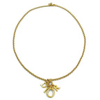 Dior Vintage Logo Gold Plated Necklace — view 3