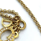 Dior Vintage Logo Gold Plated Necklace — view 8