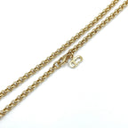 Dior Vintage Logo Gold Plated Necklace — view 6