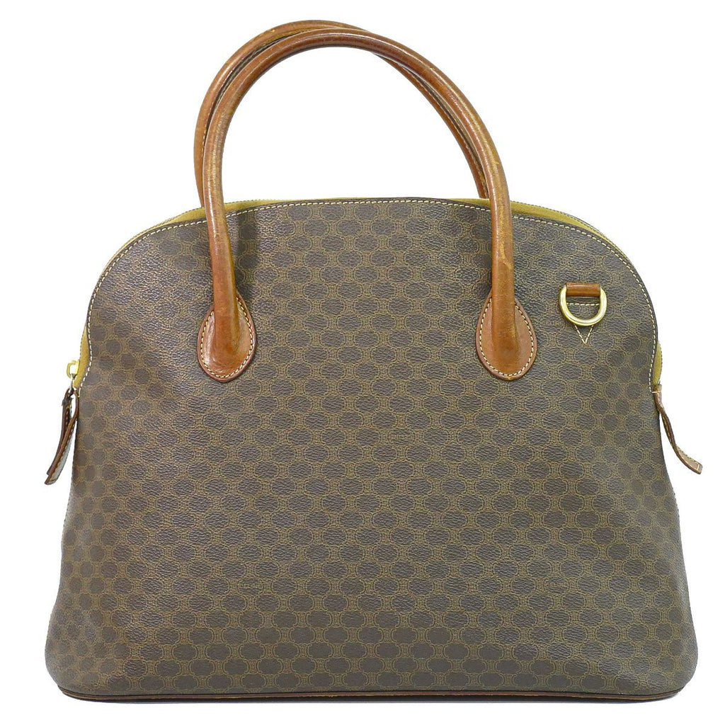Celine Macadam Handbag Brown Bag