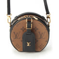 Louis Vuitton Monogram Reverse Mini Boite Chapeau Shoulder Bag Reactive Brown