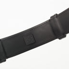 Loewe Leather Embossed Logo Belt Black — view 9