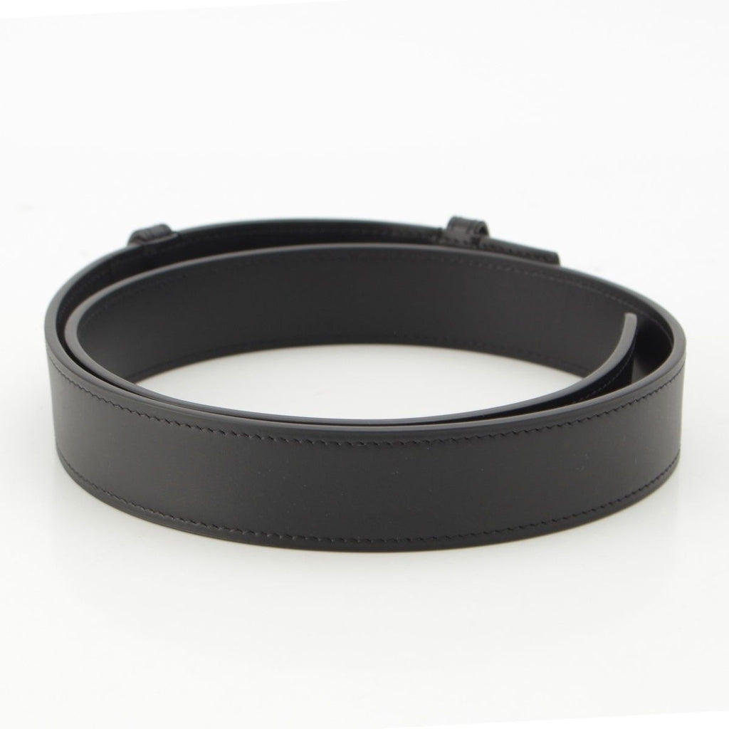 Loewe Leather Embossed Logo Belt Black — view 2