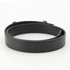 Loewe Leather Embossed Logo Belt Black — view 2