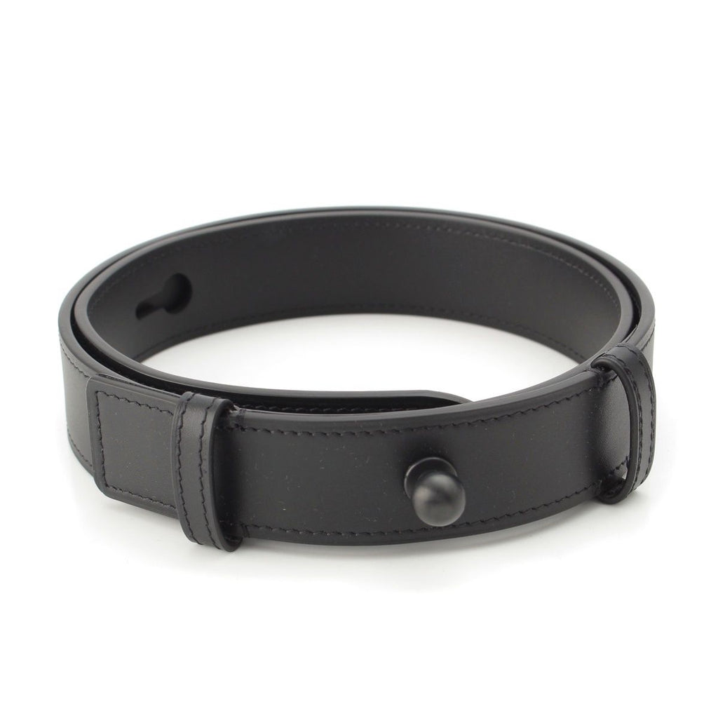 Loewe Leather Embossed Logo Belt Black