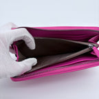 Bottega Veneta Intrecciato Zip Around Wallet Leather Pink — view 9