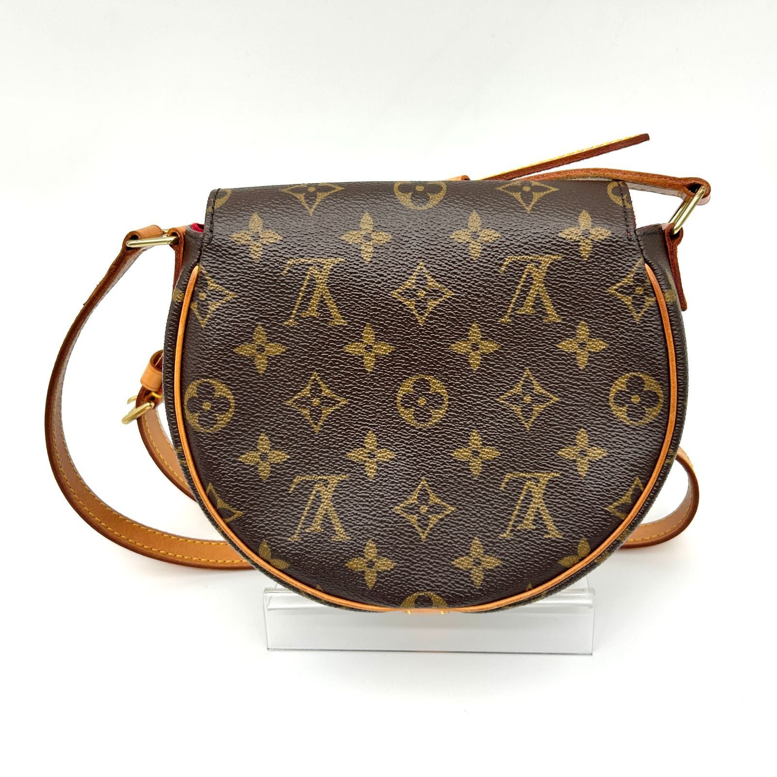 Louis Vuitton Tambourine Shoulder Bag Canvas Leather Monogram Brown — view 2