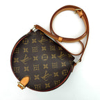 Louis Vuitton Tambourine Shoulder Bag Canvas Leather Monogram Brown — view 8