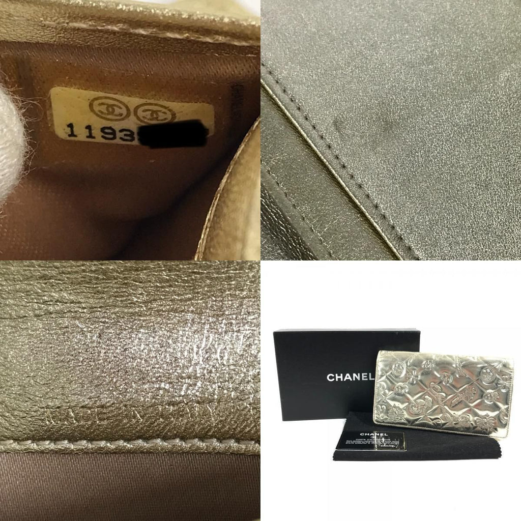 Chanel Wallet Icon Leather Gold — view 9